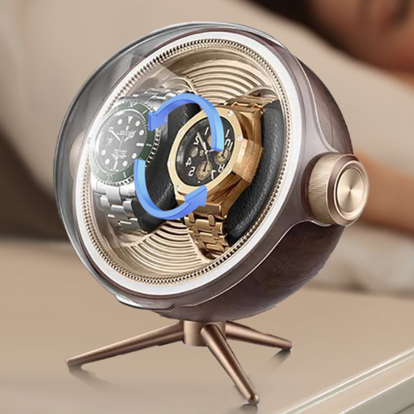 Luxury Watch Winder Box - High End Silent Breathing Light Watch