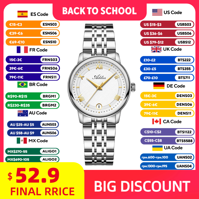 Luxury Watch Diamond - ADDIES New Luxury Woman‘s Watch GM12