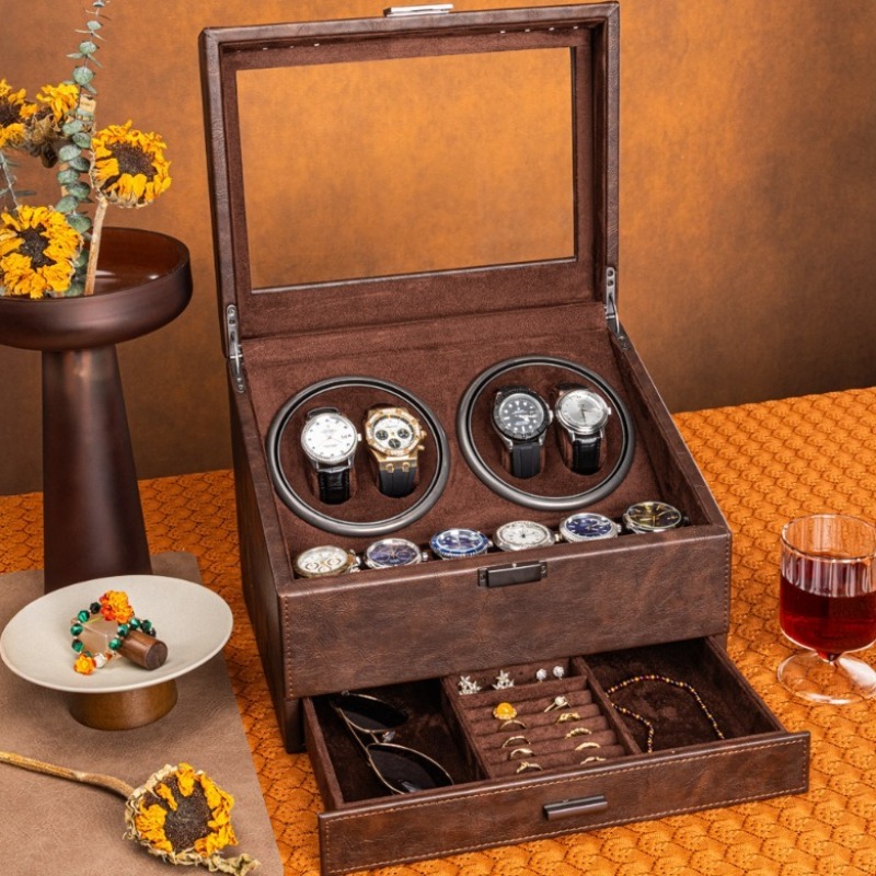 Luxury Watch Winder Box - Rotating Watch Winder Mechanical Watches Winding