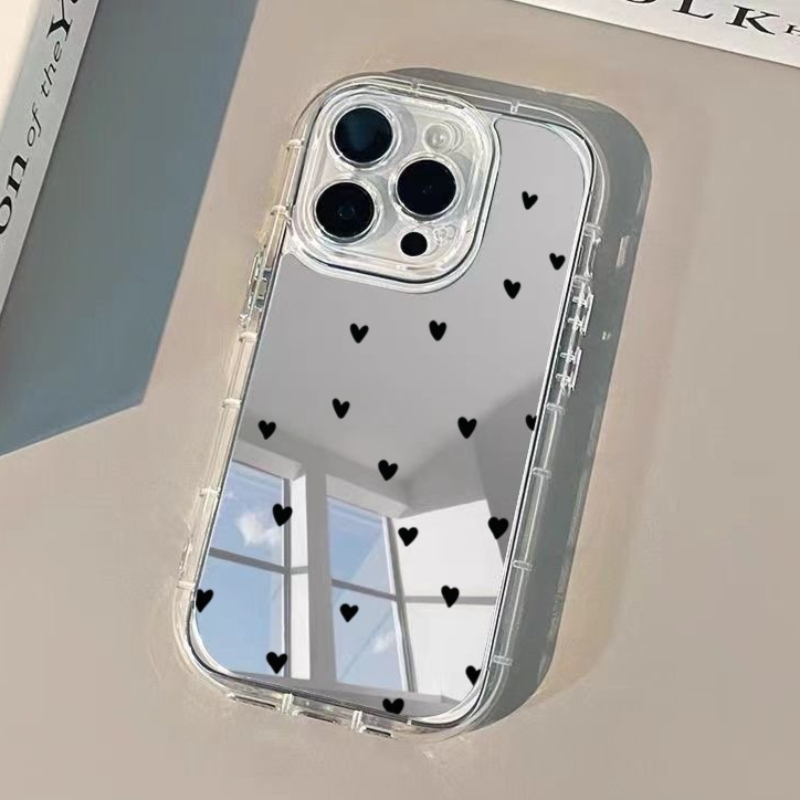 Luxury Watch Case - Full Screen Heart Pattern Phone Case