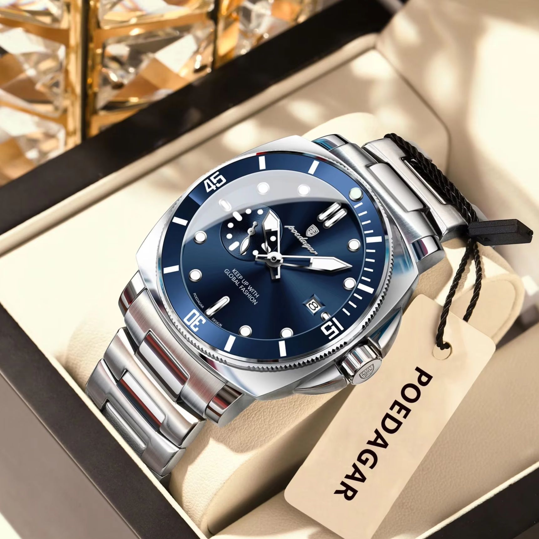 POEDAGAR Top Fashion Luxury Wa - Luxury Watch Longines recension och pris