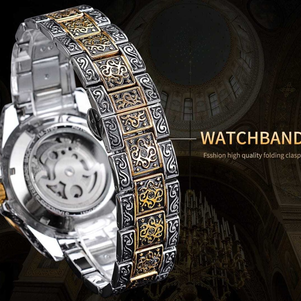 High-End Retro Men's Fully Aut - Luxury Watch Engraving recension och pris