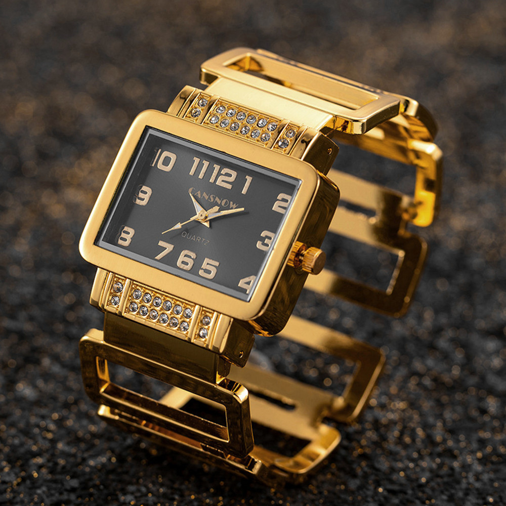 Cansnow Rectangle Ladies Wrist - Luxury Watch Diamond recension och pris