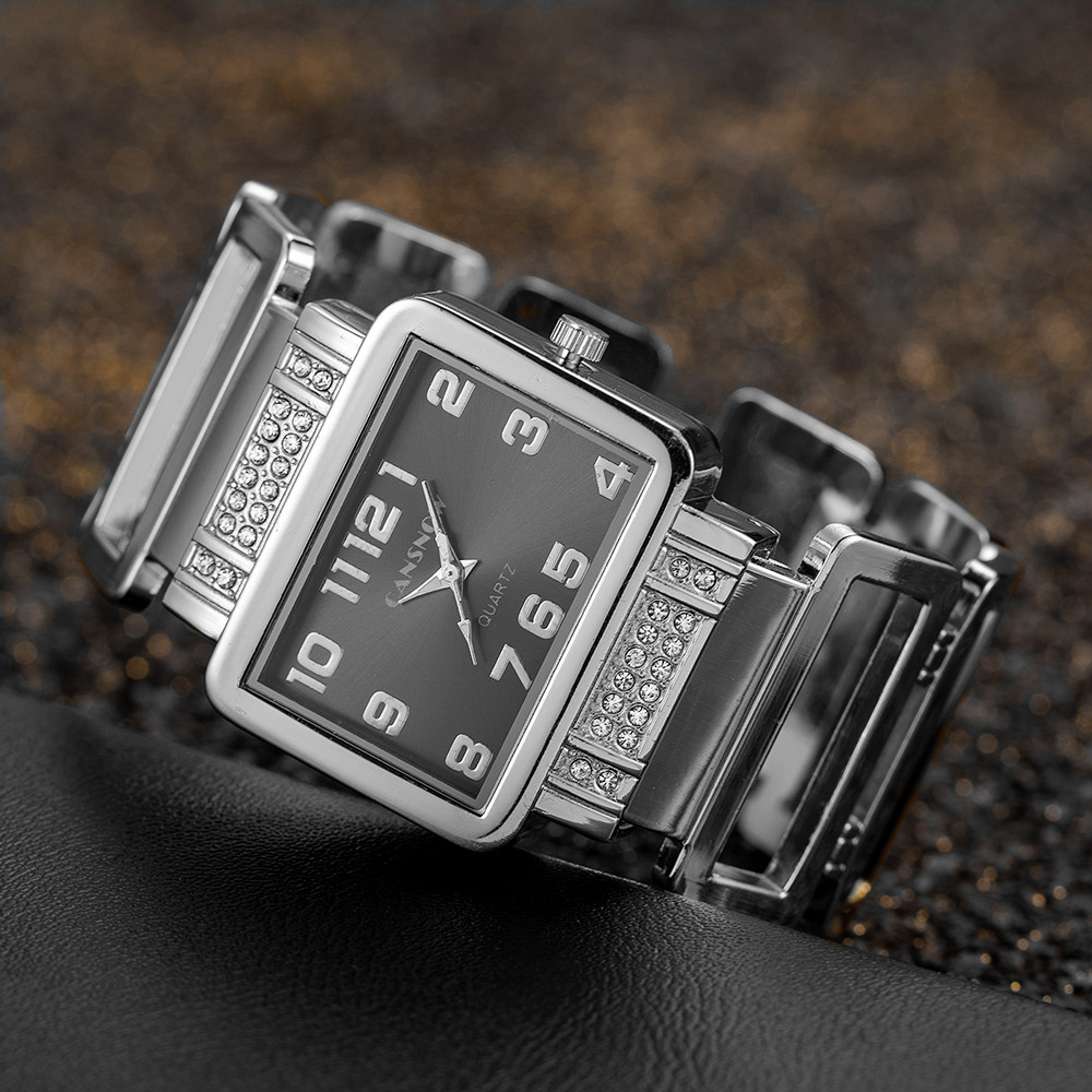 Cansnow Rectangle Ladies Wrist - Luxury Watch Diamond recension och pris