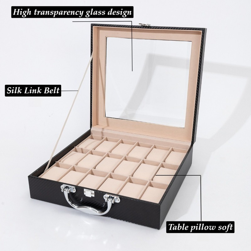 Retro Watch Storage Box Leathe - Luxury Watch Collection Box recension och pris