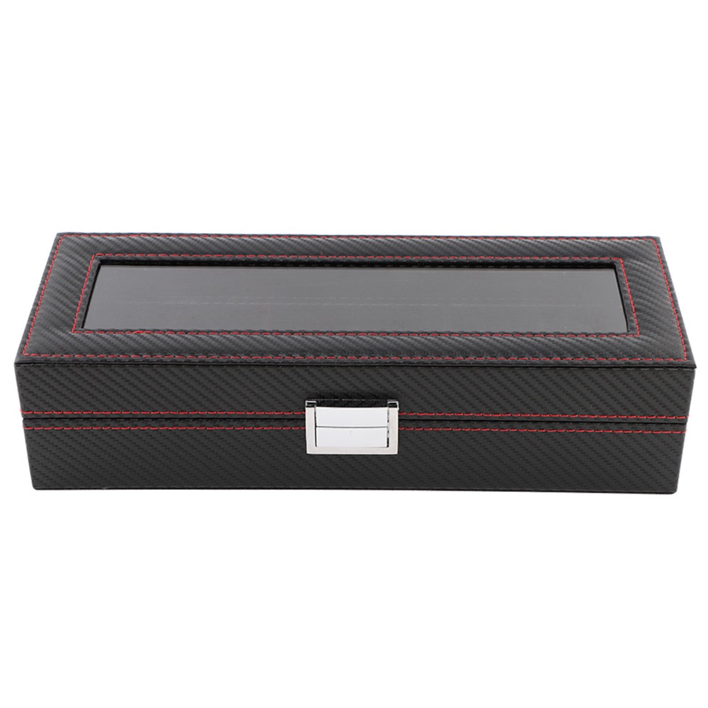 Dustproof Carbon Fiber Watch B - Luxury Watch Collection Box recension och pris