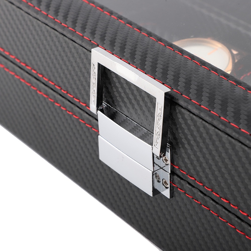 Dustproof Carbon Fiber Watch B - Luxury Watch Collection Box recension och pris