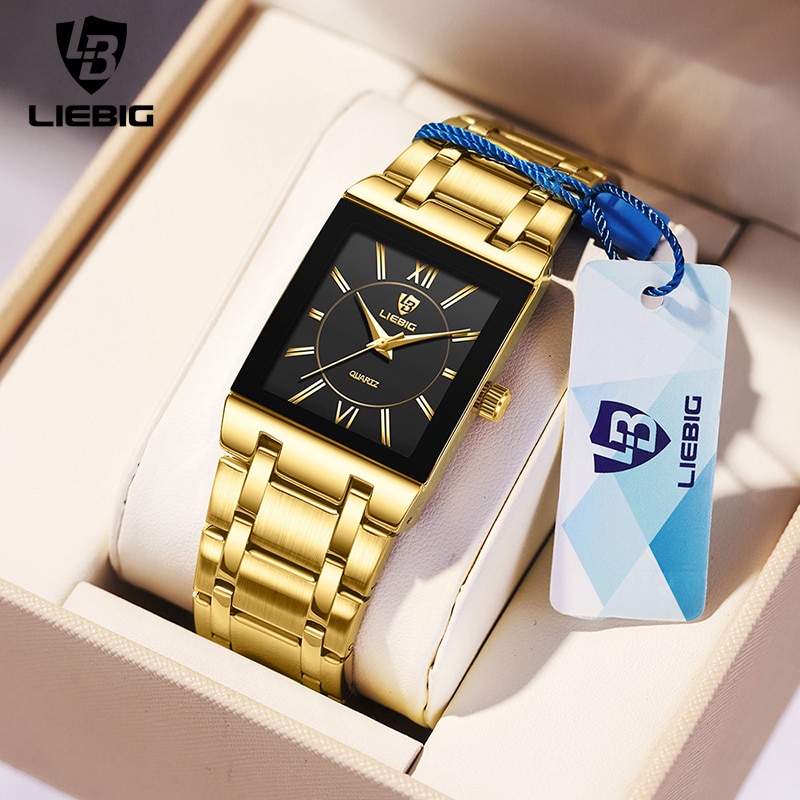 LiEBIG Luxury Golden Quartz Wr - Luxury Watch Life recension och pris