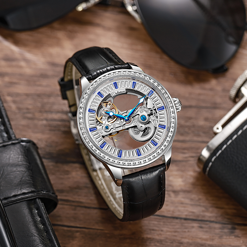 Top Brand Zircon Dial Skeleton - Luxury Watch Winder recension och pris
