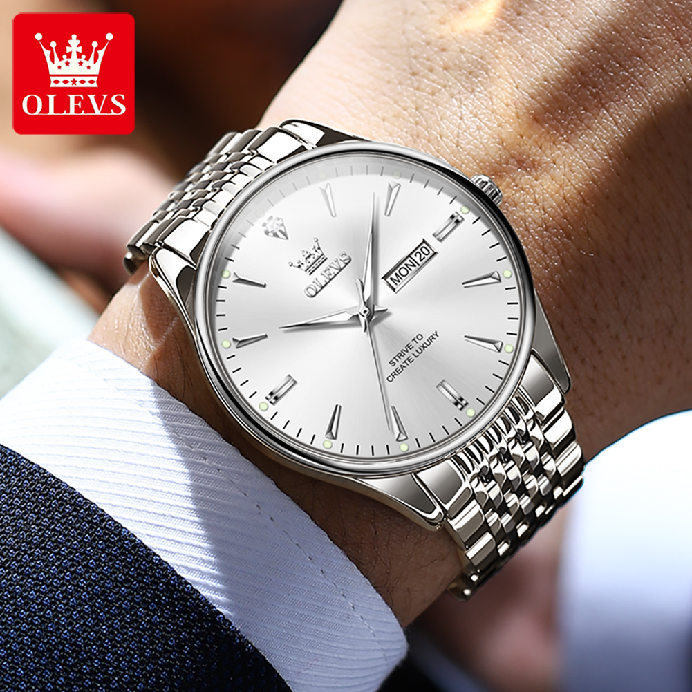 OLEVS 2929 Men Quartz Watch Or - Luxury Watch Longines recension och pris