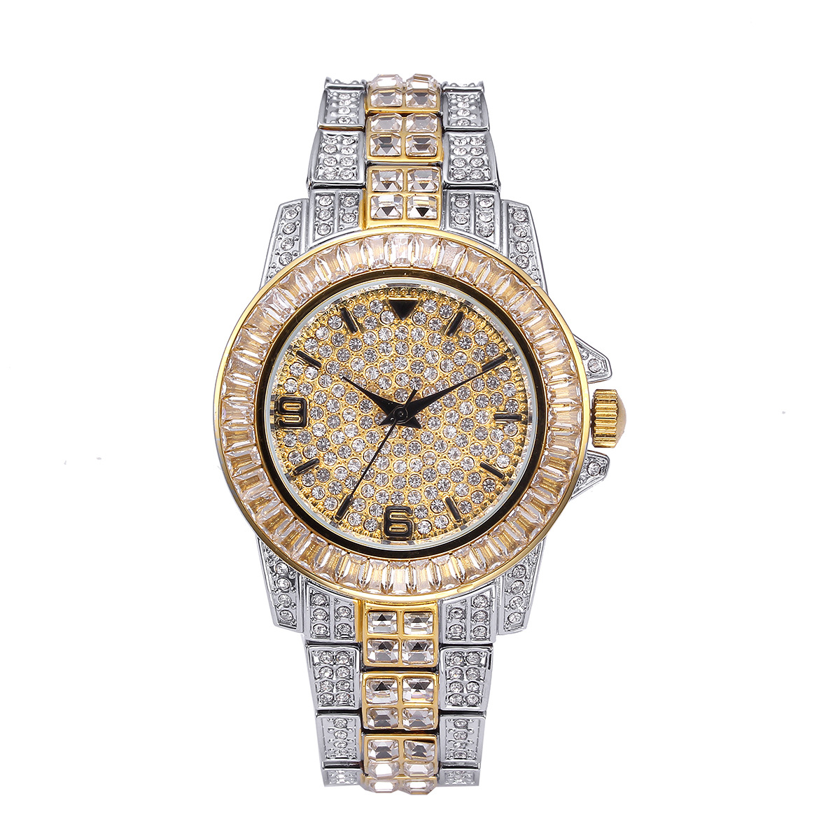 Luxury Full Stone Quartz Watch - Luxury Watch Gold recension och pris