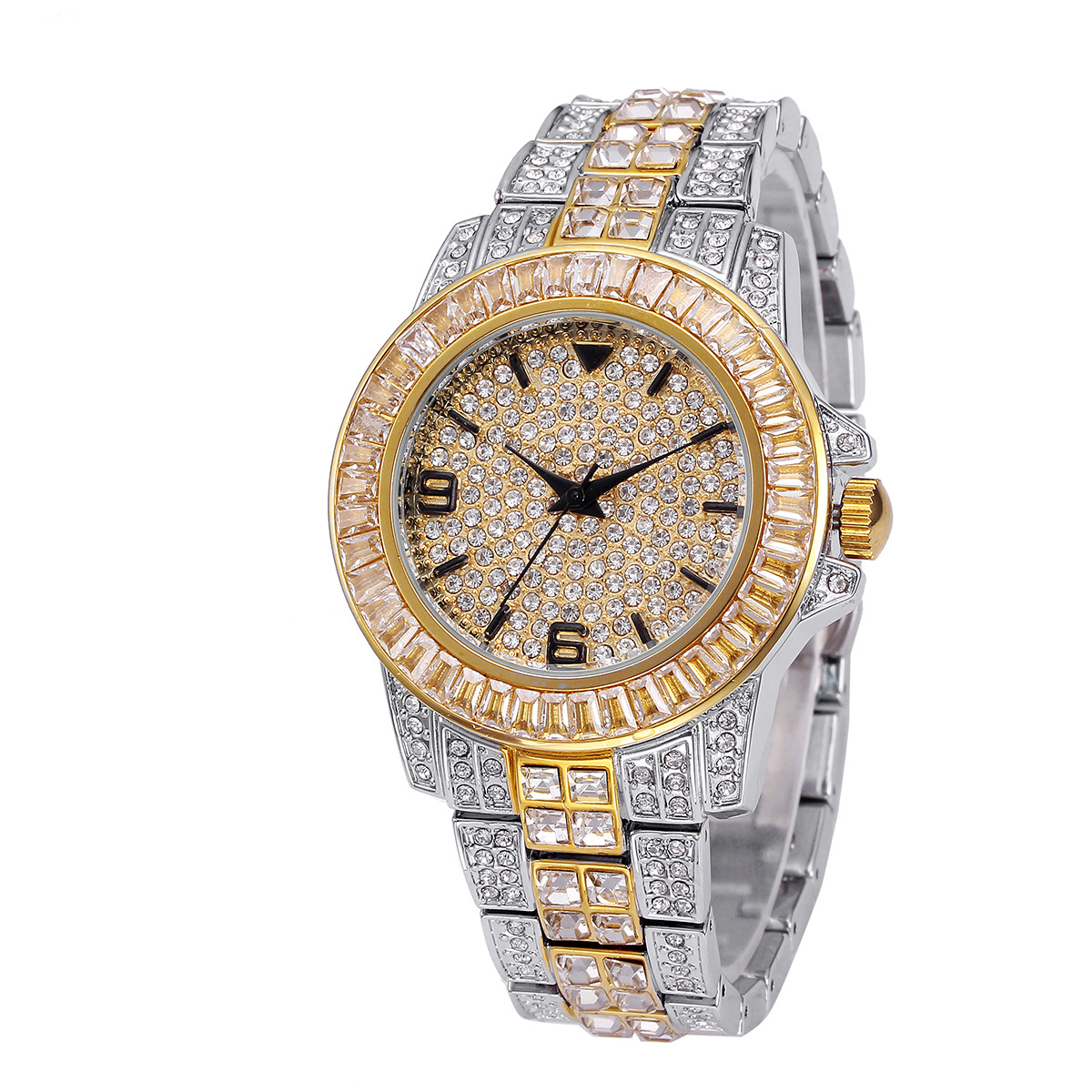Luxury Full Stone Quartz Watch - Luxury Watch Gold recension och pris