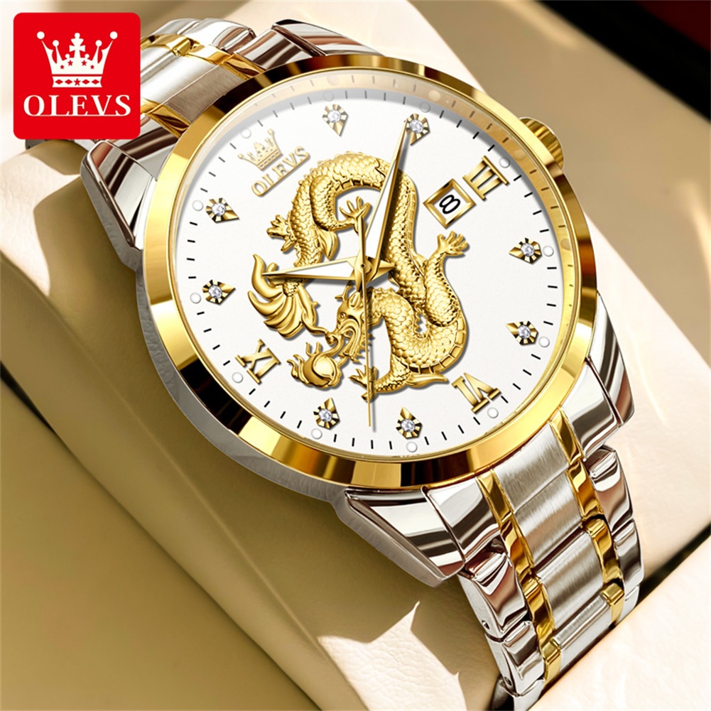 OLEVS Fashion China Loong Drag - Luxury Watch In China recension och pris