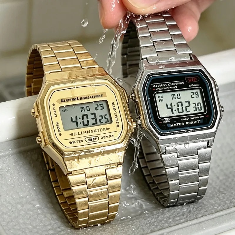 Luxury F91W Steel Band Watches - Luxury Watch Winder recension och pris