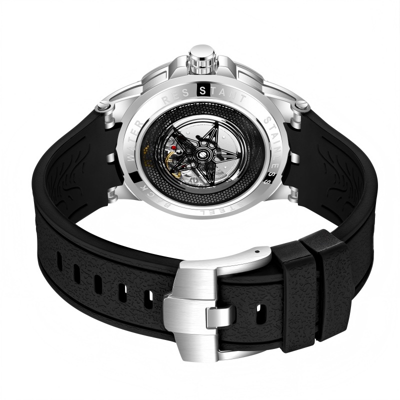 Creative 3D Quartz Watches Men - Luxury Watch Engraving recension och pris