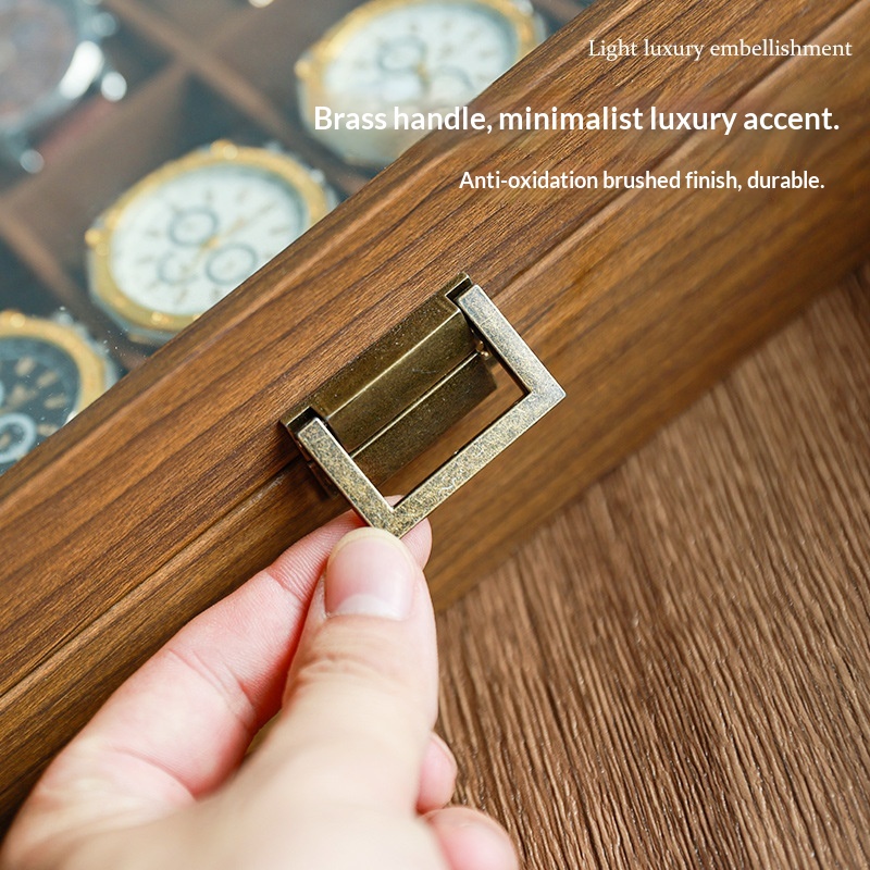 Black Walnut Wood Grain Watch  - Luxury Watch Collection Box recension och pris