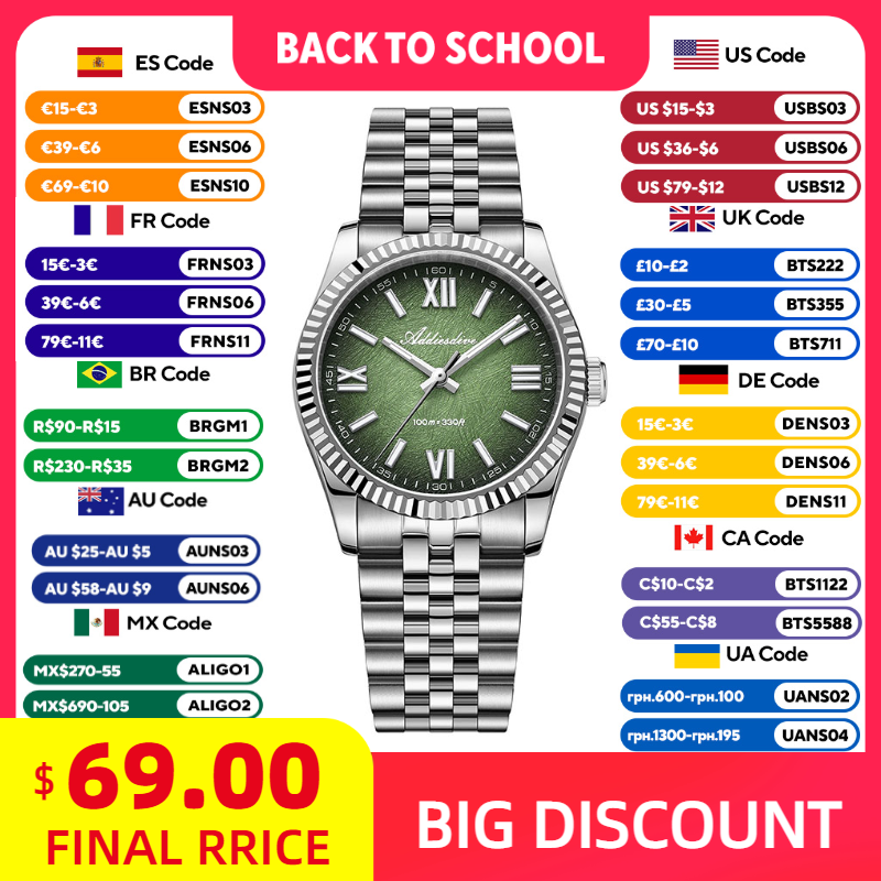 ADDIESDIVE Elegant Watch for W - Luxury Watch Hand recension och pris