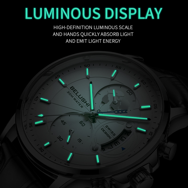 Mens Watches Waterproof Chrono - Luxury Watch Longines recension och pris