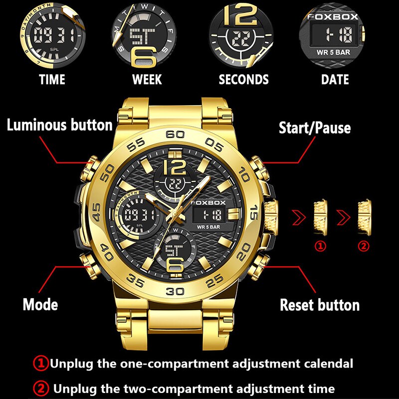 FOXBOX Business Watch Men Fash - Luxury Watch Collection Box recension och pris