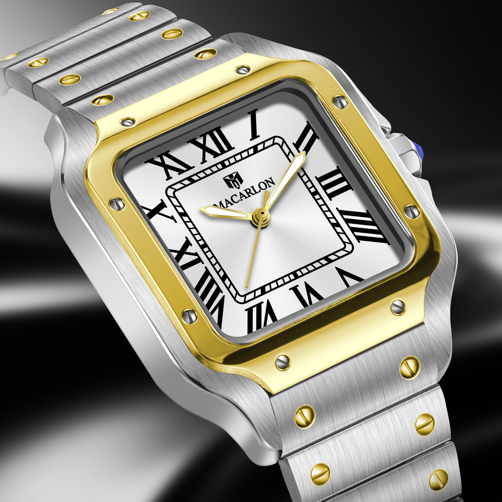 MACARLON Square Men's Automati - Luxury Watch In China recension och pris