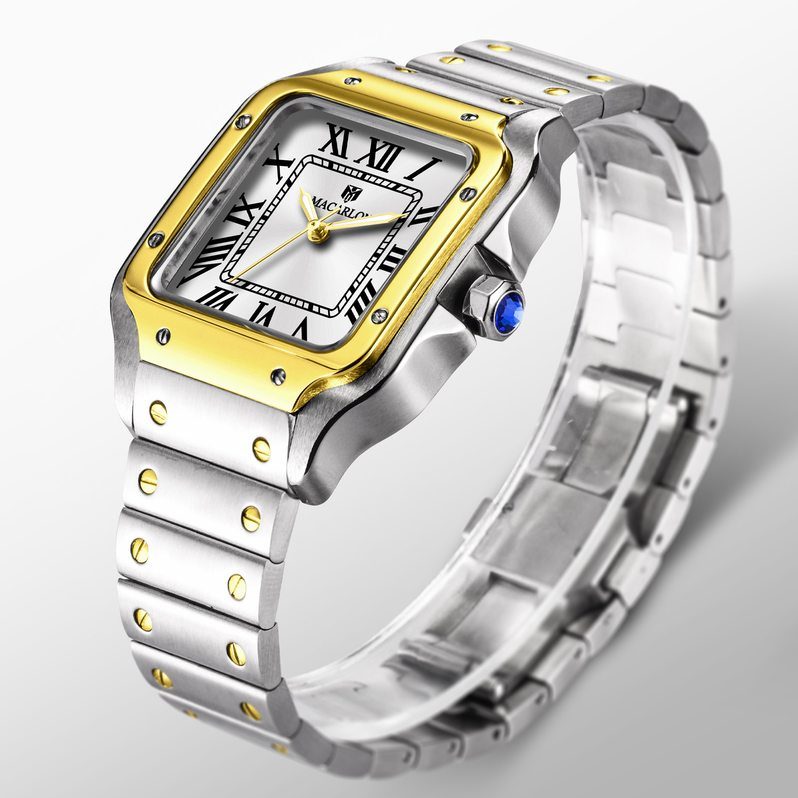MACARLON Square Men's Automati - Luxury Watch In China recension och pris
