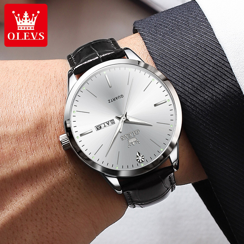 OLEVS 2935 Men's Watch Dual Ca - Luxury Watch Longines recension och pris