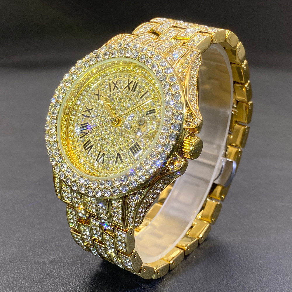 Big Gold Silver Black Wristwat - Luxury Watch Gold recension och pris