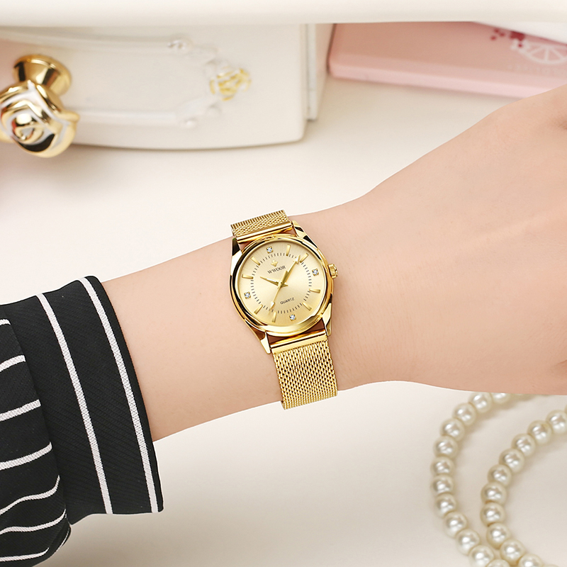 WWOOR Luxury Brand Dress Gold  - Luxury Watch Brand For Women recension och pris