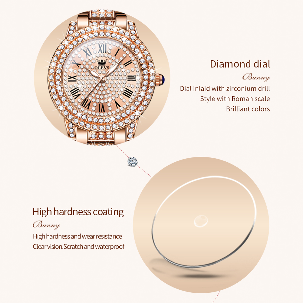 OLEVS 9943 Luxury All Diamond  - Luxury Watch Diamond recension och pris